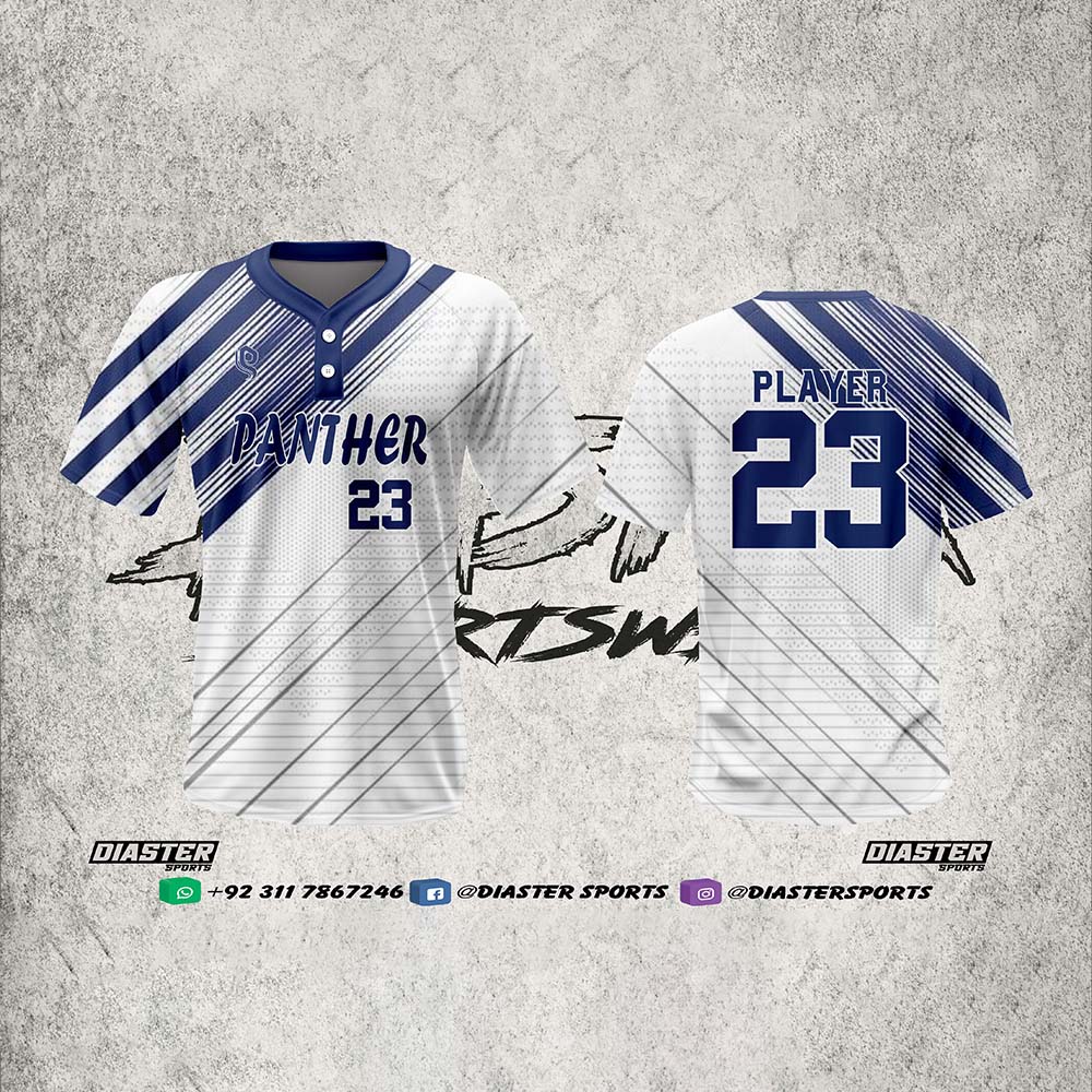 Diaster Sports Men’s 2-Button Baseball Shirts
