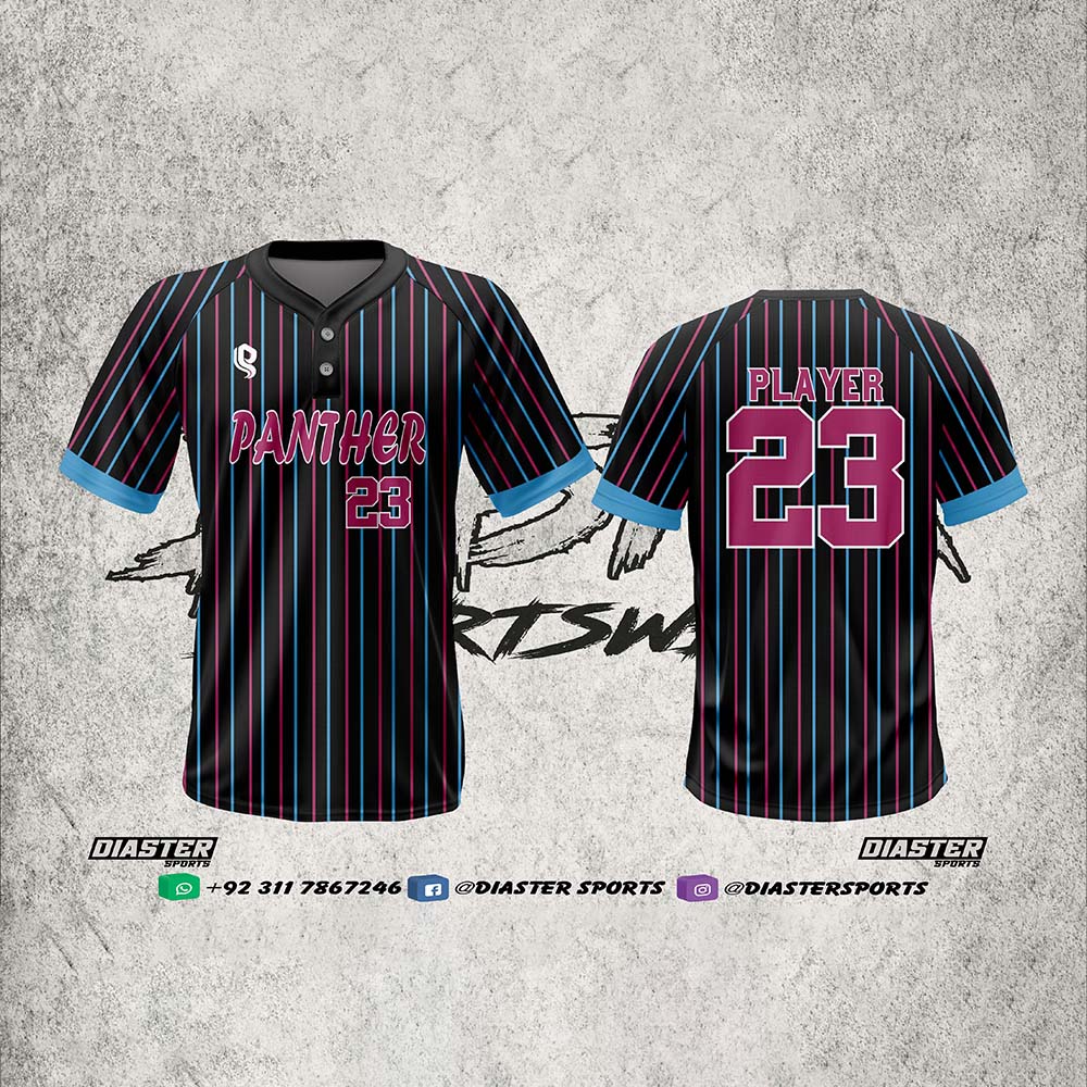 Diaster Sports Men’s 2-Button Baseball Shirts