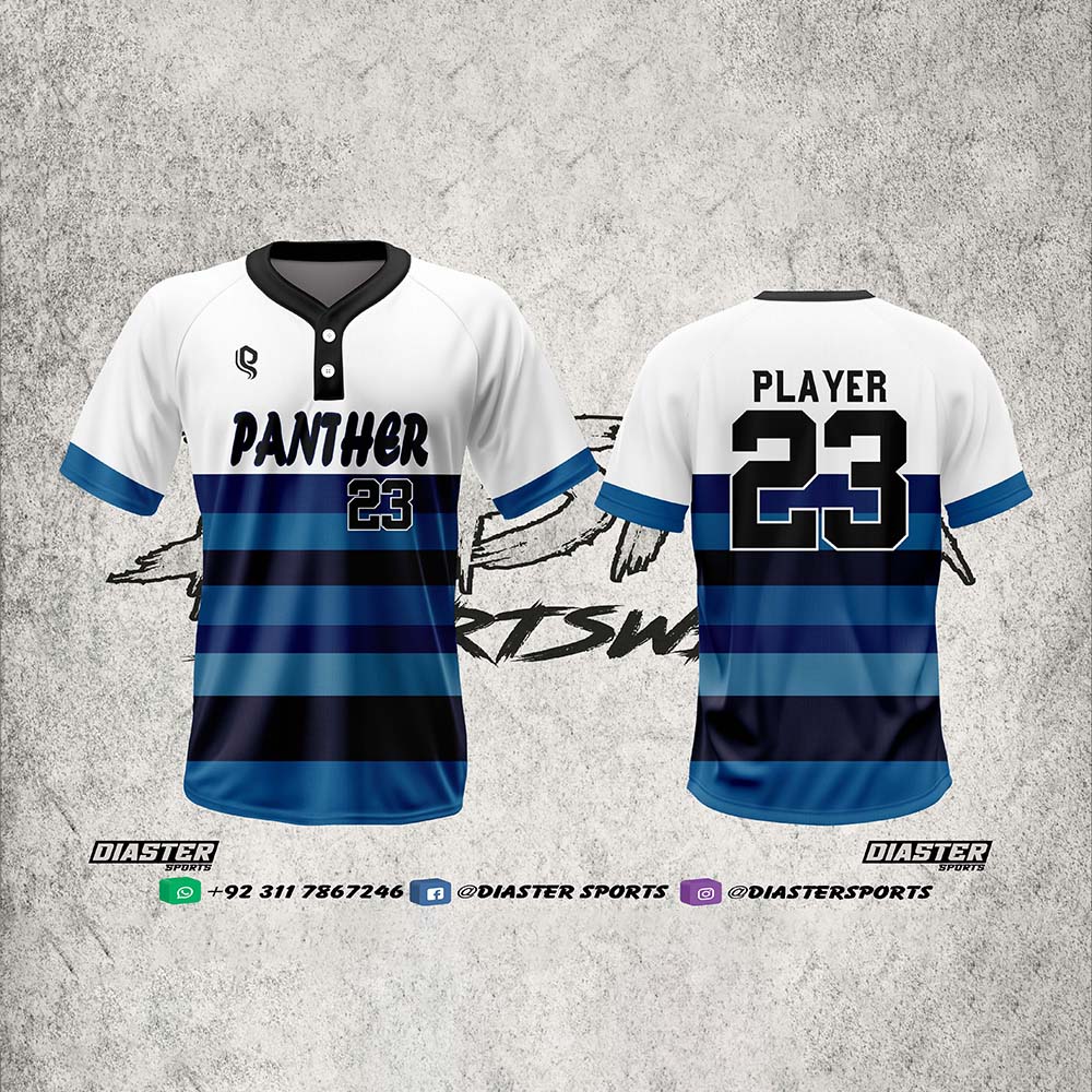 Diaster Sports Men’s 2-Button Baseball Shirts